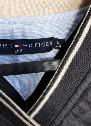 Нейлонова безрукавка, жилет tommy hilfiger, з сіткою та кишенями8 фото