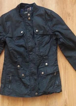 Осенняя синяя куртка, denim co, размер s1 фото