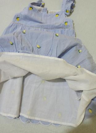 Легкое, воздушное платье лимоновый принт, сарафан5 фото