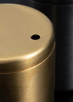 Тримач ємність для зубочисток органайзер контейнер   ёмкость банка з кришкою металева нержавіюча сталь6 фото
