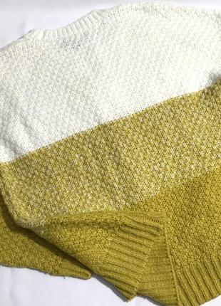 Светр primark, в‘язаний светр, теплий джемпер, білий в‘язаний светр, светр оверсайз7 фото