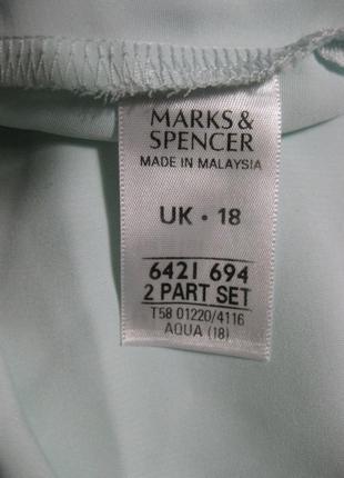 Приятная майка блуза нежно голубая 18uk marks & spencer км1265 большой размер10 фото