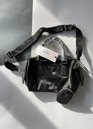 Жіноча чорна сумка nylon