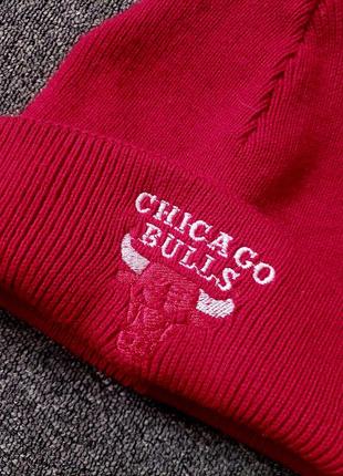 Стильна тепла зимова шапка біні з підворотом2 фото