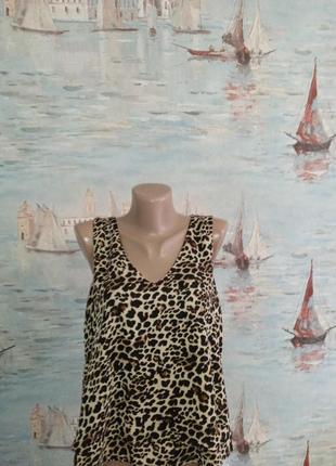 Женская футболка в леопардовый принт, женская майка, женская блузка зара, женская одежда