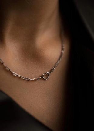 Серебряная цепочка колье