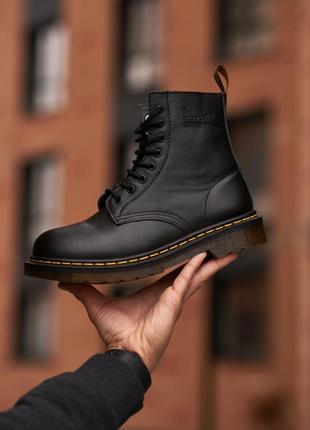 Зимові чоловічі черевики dr. martens, мужские зимние ботинки доктор мартинс