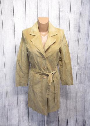 Куртка плащ prawda, 36 (s), шкіра рептилії, коричн, як новий!