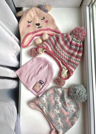 Шапка дитяча шапка детская тепла зимова шапка для дівчинки