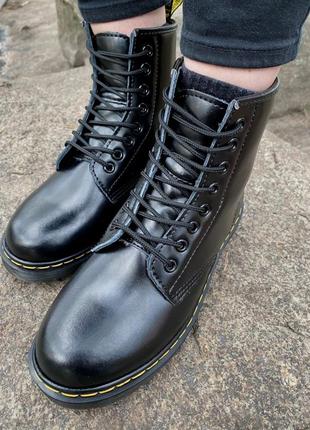 Зимові чоловічі черевики dr. martens, мужские зимние ботинки доктор мартинс10 фото