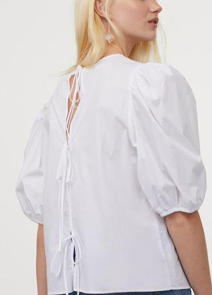 Блуза оверсайз с пышным рукавом h&m2 фото