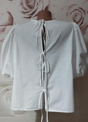 Блуза оверсайз с пышным рукавом h&m6 фото