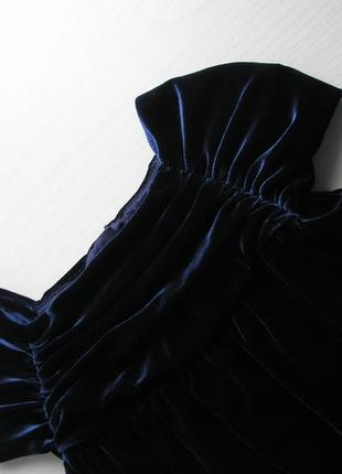 Нарядное велюровое платье marks spencer на подкладке на 2-3 года6 фото