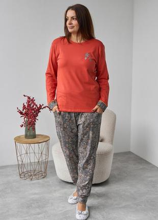 Батальна піжама зі штанами в "турецький огірок"