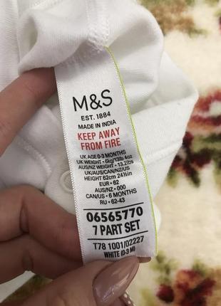 Дитячий боді marks&spencer 0-3 місяці5 фото