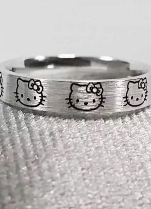 Кільце хеллоу кітті, печатка, перстень,колечко hello kitty4 фото