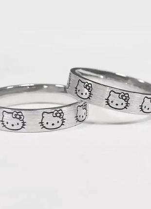 Кольцо hello kitty, печатка 6
