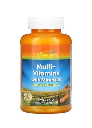 Thompson мультивітаміни з мінералами, 120 таблеток