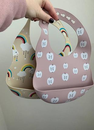 Силіконовий нагрудник силіконовий слюнявчик