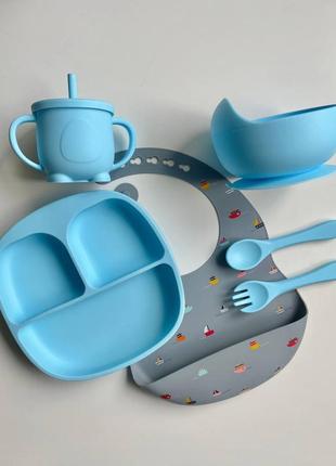 Силиконовая посуда детская посуда силиконовый слюнявчик ниблер