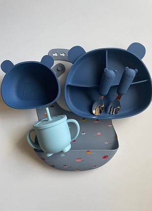 Силиконовая посуда детская посуда силиконовый слюнявчик ниблер