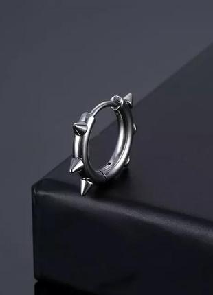 Серьга с шипами гранж сережки панк рок альт готика