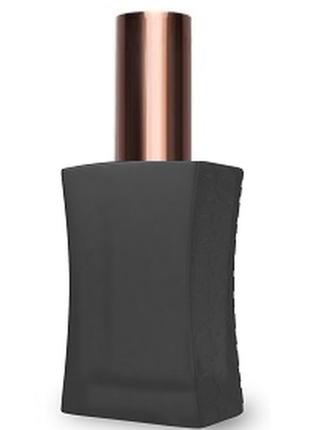 Черный флакон для парфюмерии шабо 30 мл. с металлическим спреем коричневый