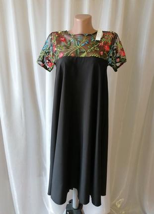 Плаття сітка вишивка 3