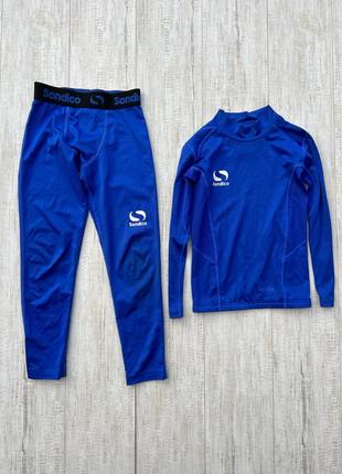 Sandico костюм детский 7-8 лет синий спортивный