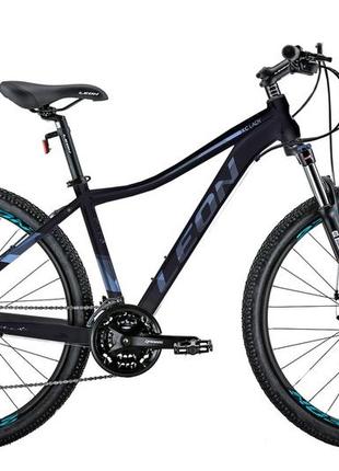 Велосипед 27.5" leon xc-lady am hydraulic lock out dd 2022 (черный с сиреневым (м)), m (160-175 см)