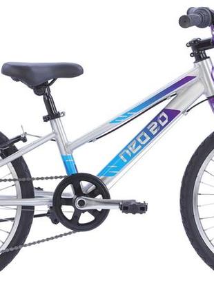 Велосипед 20" apollo neo 6s girls brushed alloy / purple / blue fade