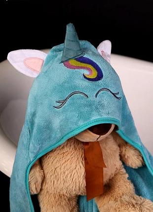Куточок рушник банний дитячий єдиноріг