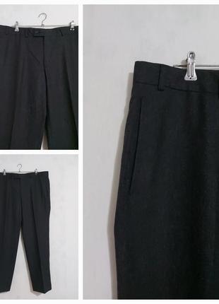 Графитовые брюки шерсть, кашемир guabello wool&cashmere woven italy6 фото