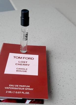 Tom ford lost cherry💥оригінал мініатюра пробник mini spray 2 мл книжка ціна за 1мл8 фото