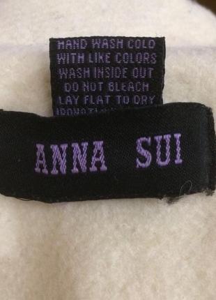 Дизайнерское шерстяное пальто anna sui4 фото