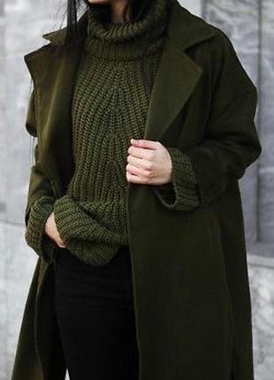 Классичне пальто, пальто на запах, пальто халат