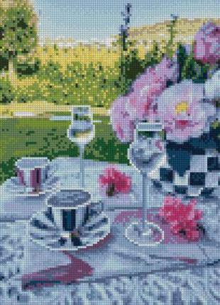 Алмазна мозаїка hx103 час пікніку, 30х40см strateg на підрамнику, у подарунковій упаковці