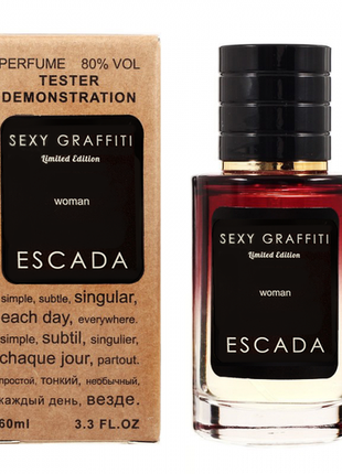 Escada sexy graffiti limited edition tester lux, жіночий, 60 мл