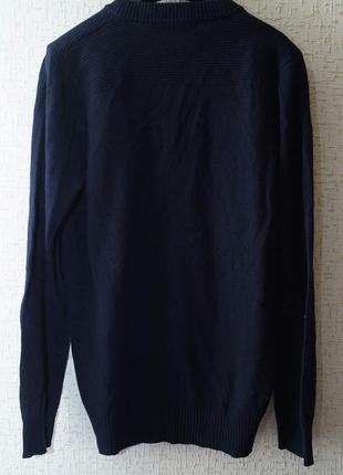 Мужской пуловер diesel темно синего цвета2 фото