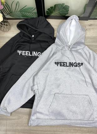 Утепленая толстовка oversize