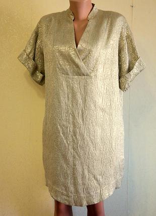 Платье золотистое