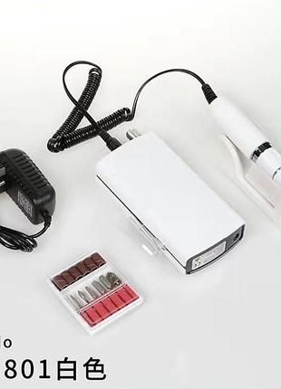 Портативный фрезер для маникюра на аккумуляторе lidan, 18 w 35000 оборотов (фрейзер на аккумуляторе)