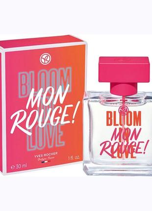 Новинка! парфумована вода mon rouge bloom in love yves rocher