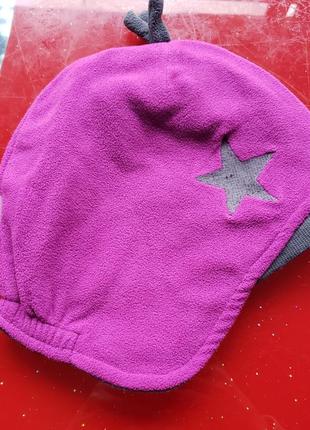 Johnathan флисовая теплая шапка с ушками девочке 54 р 10-11-12-13л1 фото