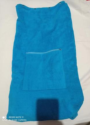 Оригинальное большое махровые хлопковое банное полотенце рюкзак хлопок махра бавовна бавовняний5 фото