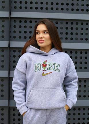 Худі nike меланж зима  ❄️унісекс