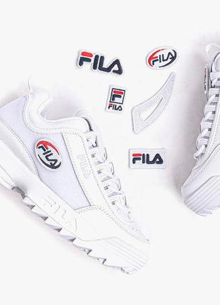 Кросівки fila disruptor ii patches white 5fm005384 фото