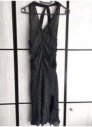 Платье миди из вискозы