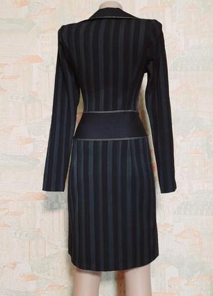 Распродажа! платье стильное в полоску черно/ серого цвета 42р2 фото