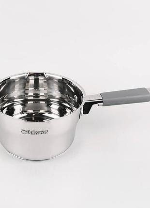 Ковш с крышкой maestro mr-3507-16s 1.7 л 16 см